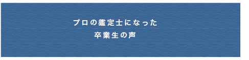 プロの鑑定士になった人